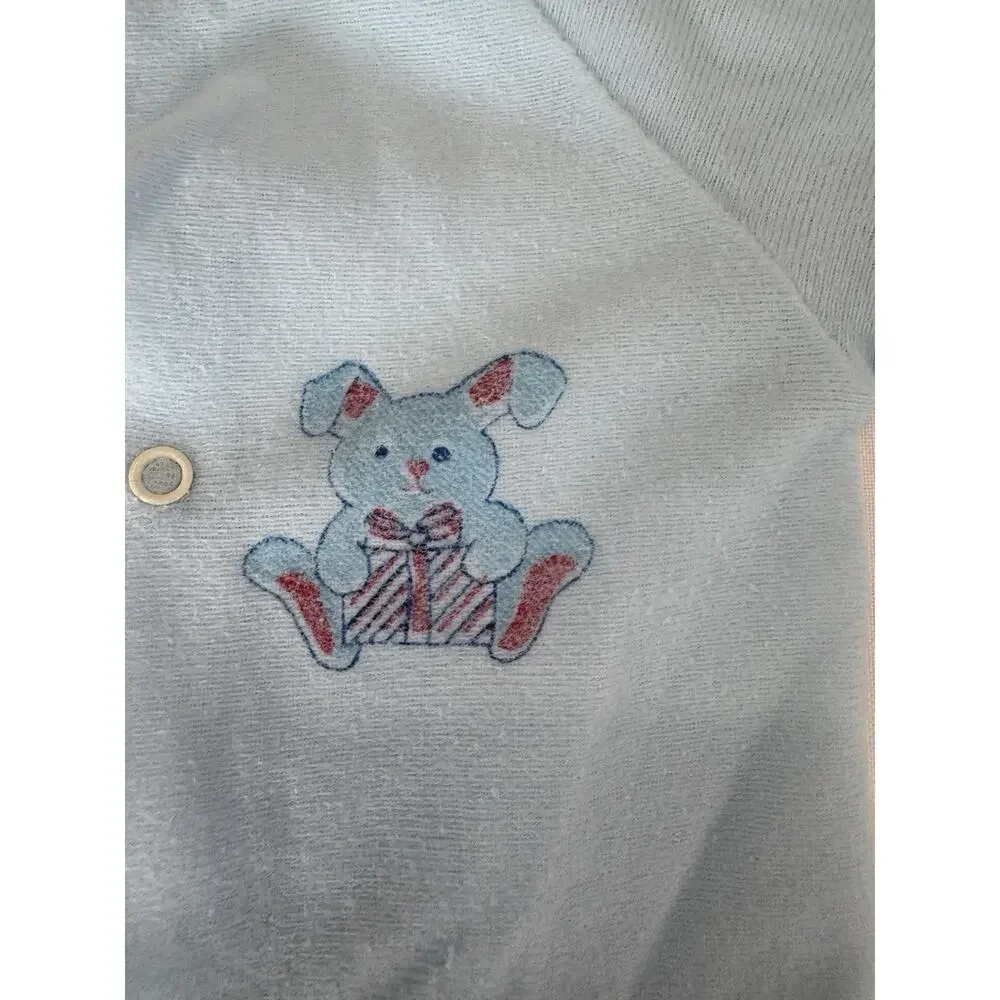VTG Gerber Baby Footie Sleepers Pajamas Set of 3 Cotton Size 3-6 Months USA